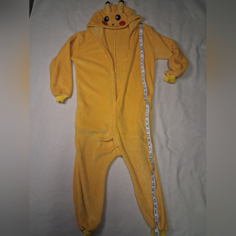 Pikachu Kids Warm Halloween Character Costume Onesie - Picture 2 of 7